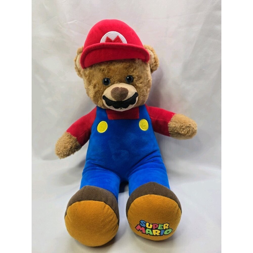 Super Mario Build A Bear 18" Plush Nintendo Build-A-Bear BAB Smash Bros